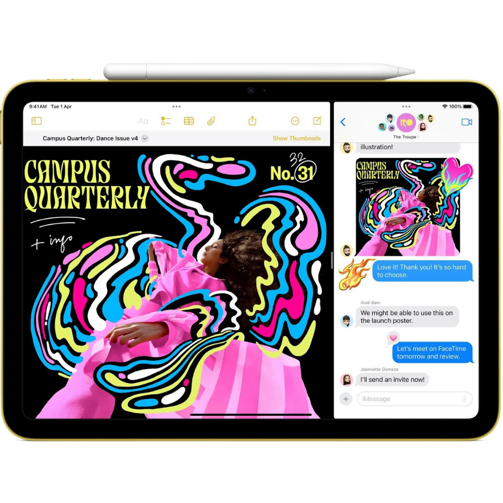 Apple 2025 iPad (A16) 128 GB ROM 11 inch with Wi-Fi Only Gaming A16 chip (Pink)