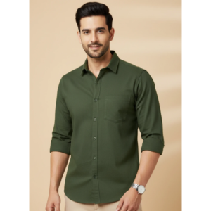 METRONAUT Men Regular Fit Solid Spread Collar Casual Shirt
