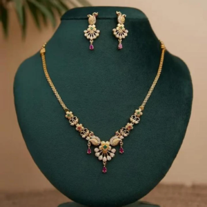 Vivanta Alloy White, Green Jewel Set (Pack of 1)