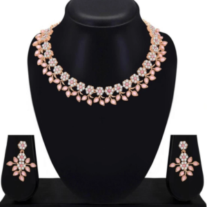 Krishnam Creation Alloy Copper Gold Jewel Set (Pack of 1)
