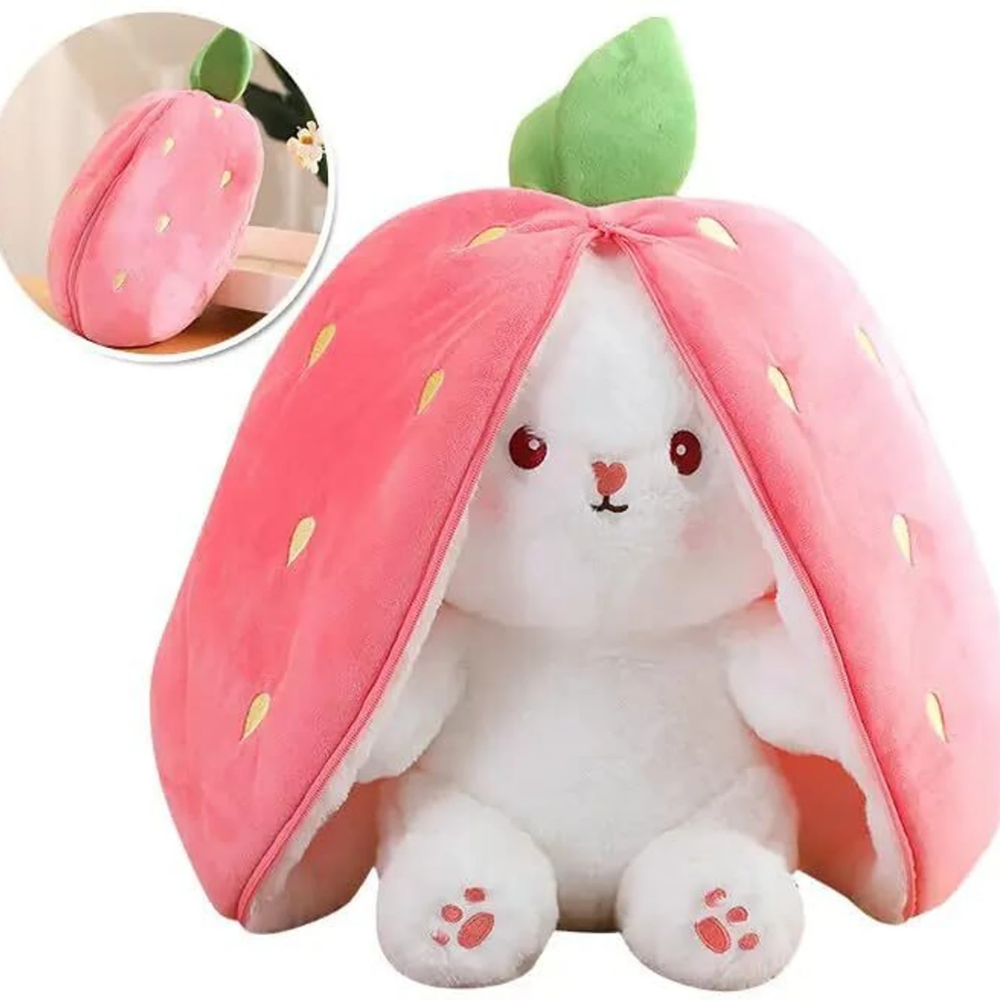 RSS SOFT TOYS Hot Selling Reversable Cute Plush Big Ears Bunny Premium Quality  - 35 cm (Multicolor)